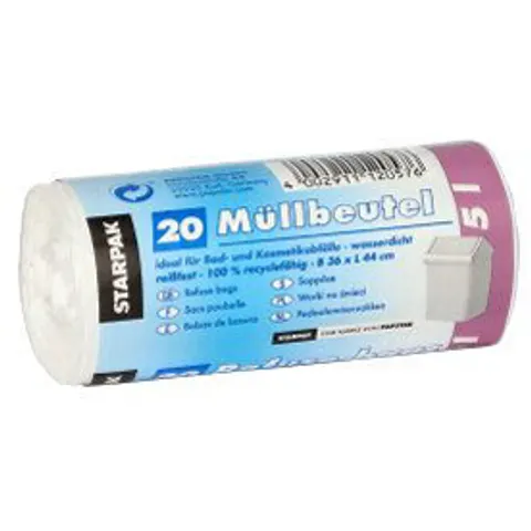 Papstar Afvalzak 5x 20st 5 ltr – afbeelding 1