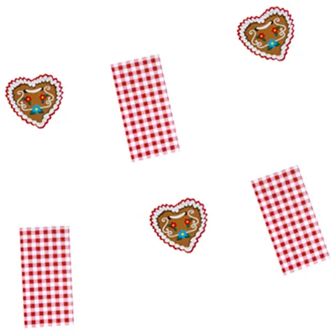 Papstar Slinger 'Alpenfestijn', rood / wit – afbeelding 1