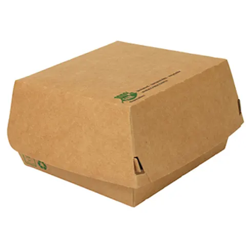 25 st. 25st. Kartonnen Hamburger Bakjes Groot – afbeelding 1