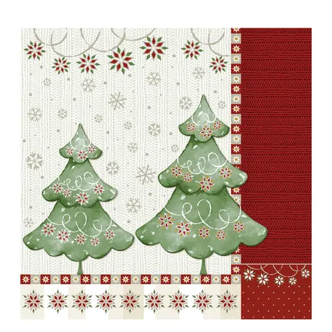 Kerst servetten 'Winter Harmonie' – afbeelding 1
