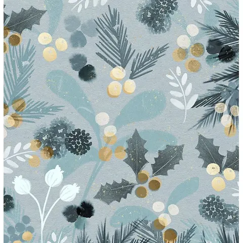 Kerst-servetten 'Blauw Kerstfeest' – afbeelding 1