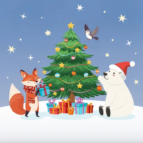 PAPSTAR Kerstservetten Christmas Party – afbeelding 1