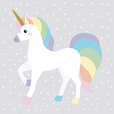 Servetten Unicorn 3-laags 33x33cm – afbeelding 1