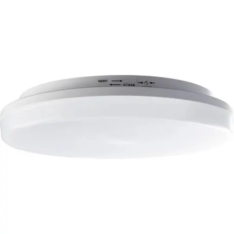 Heitronic LED ceiling light Pronto, round, motion detector Pronto, White / opal, Plastic, Modern, Ceiling Light Outdoor – image 1