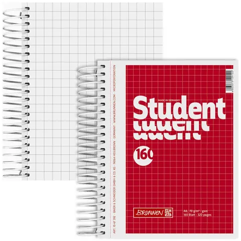 BRUNNEN Collegeblock DIN A6 kariert – Bild 1