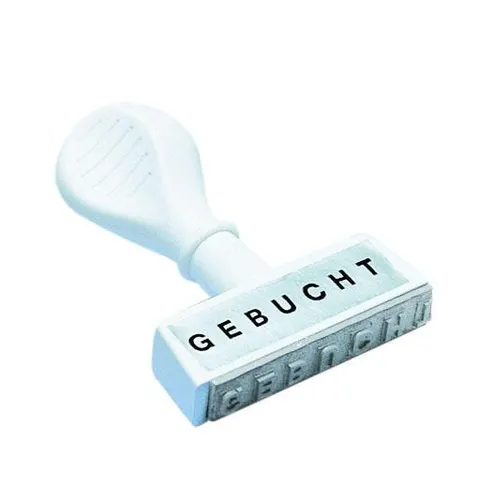 WEDO Textstempel "GEBUCHT" – Bild 1