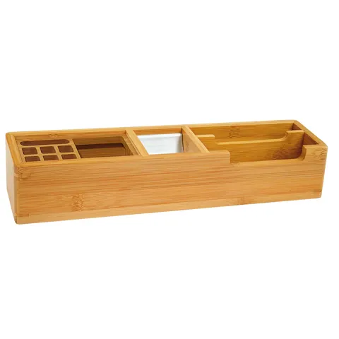 Bamboe Bureau Organizer - Lang – afbeelding 1