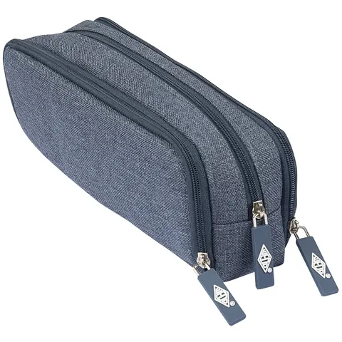 WEDO pennenetui Denim, polyester, blauw – afbeelding 1