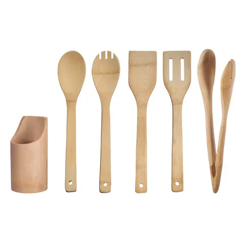WESTMARK Küchenhelfer-Set braun Bambus – Bild 1