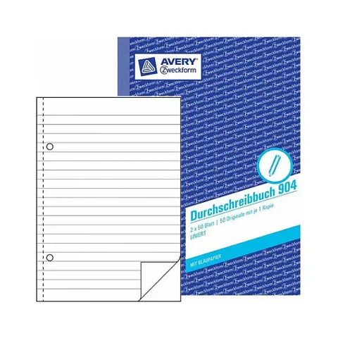 AVERY Zweckform Durchschreibebuch Formularbuch 904, 1 St. – Bild 1