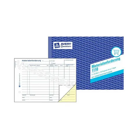 AVERY Zweckform Formularbuch , Materialanforderung, , A5 quer – Bild 1