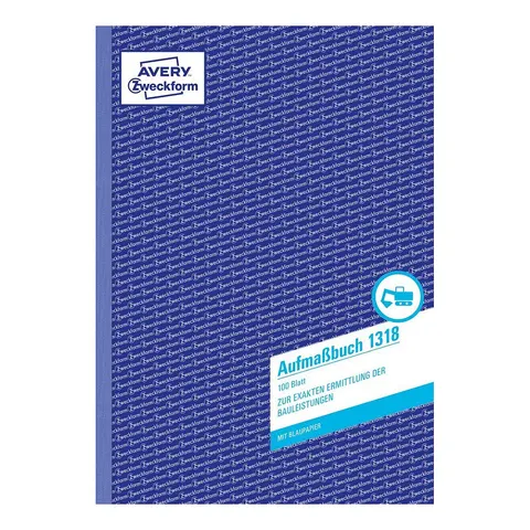 AVERY Zweckform Formularbuch , Aufmaß, , A4, 100 Blatt – Bild 1
