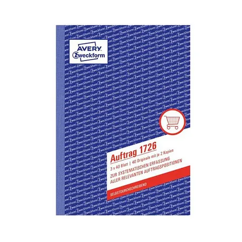 AVERY Zweckform Auftrag Formularbuch 1726, 1 St. – Bild 1