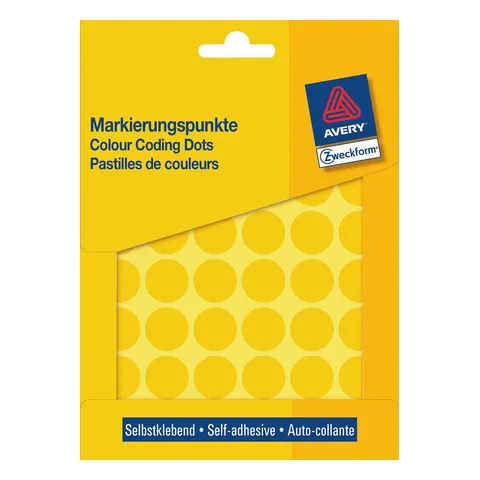 AVERY Zweckform Klebepunkte Ø 18,0 mm gelb – Bild 1