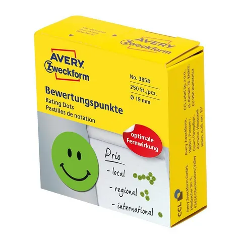 AVERY Zweckform Bewertungspunkte Gesicht – 038581 – Bild 1