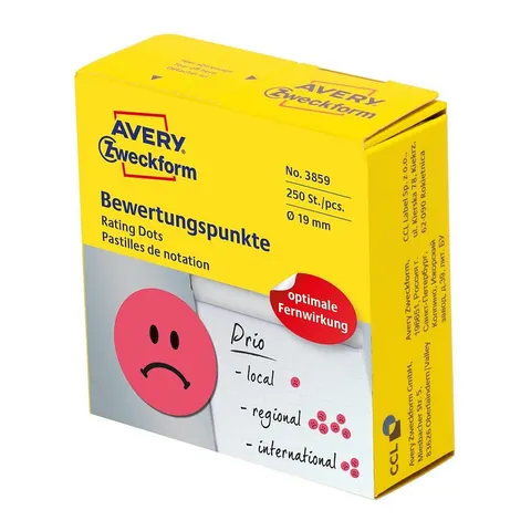 AVERY Zweckform Bewertungspunkte Gesicht – 038598 – Bild 1