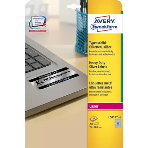 Avery L6012-20 printeretiket – afbeelding 1