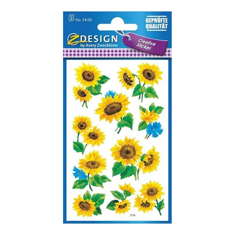 AVERY Zweckform Aufkleber Blumen – 541036 – Bild 1