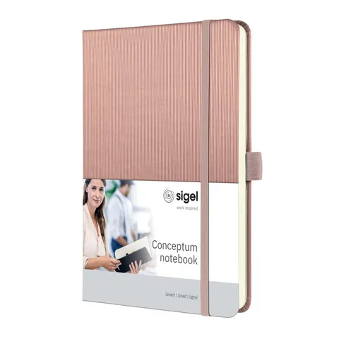 sigel Notizbuch Conceptum, DIN A5, liniert, rose – Bild 1