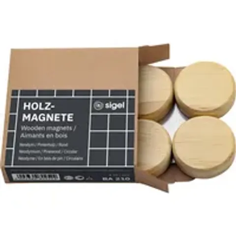 SIGEL Magnete Ø 3,3 cm, rund, braun – Bild 1