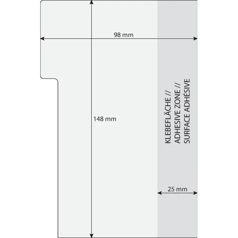 Sigel tabmarker notes 98x148mm 3 kleuren 42 vel – afbeelding 1