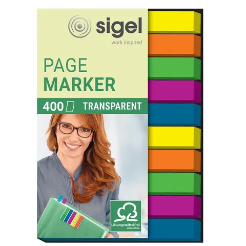 sigel Haftmarker micro, 50 x 6 mm, 400 Blatt – Bild 1