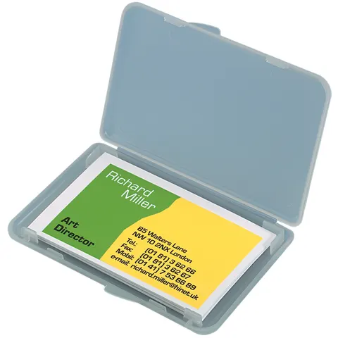 sigel Visitenkarten-Etui , Kunststoff, , transparent, matt – Bild 1