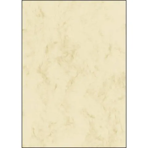 sigel Marmor-Papier, A4, 200 g, Edelkarton, beige – Bild 1