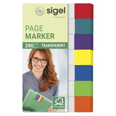 SIGEL transparent Haftmarker 1,2 x 5,0 cm – Bild 1