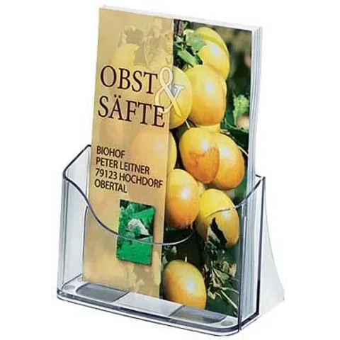 Sigel folderhouder A5 tafelmodel transparant acryl – afbeelding 1