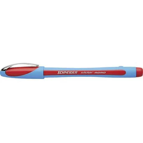 Balpen Schneider Slider Memo extra breed rood – afbeelding 1