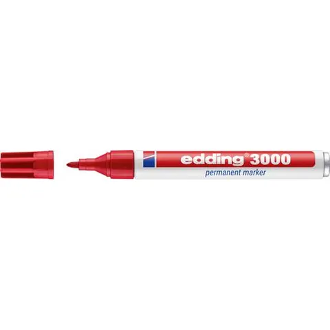 edding 3000 Permanentmarker rot – Bild 1