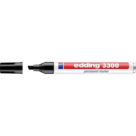edding 3300 Permanentmarker schwarz – Bild 1