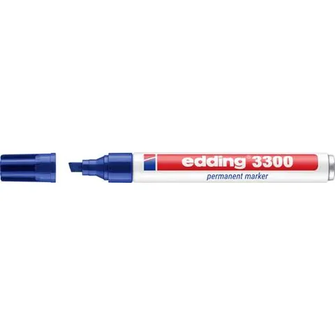 Viltstift edding 3300 schuin 1-5mm blauw – afbeelding 1