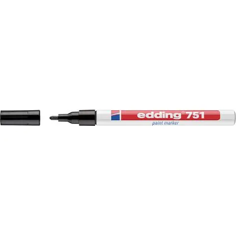 EDDING 751SW - Paint marker, black, 1.0 - 2.0 mm – image 1