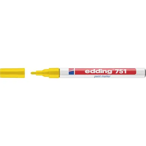EDDING 751GE - Paint marker, 1.0 - 2.0 mm, yellow – image 1