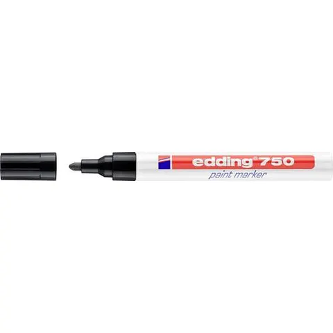 edding 750 Lackmarker 2.0 - 4.0 mm Schwarz – Bild 1