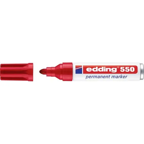 edding 550 Permanentmarker rot – Bild 1