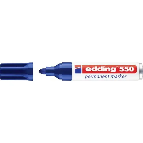 edding 550 Permanentmarker blau – Bild 1