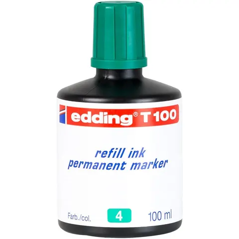 EDDING T100004 - Refill ink, permanent marker, T 100, green – image 1