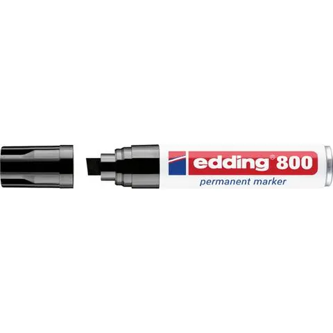 edding 800 Permanentmarker schwarz – Bild 1