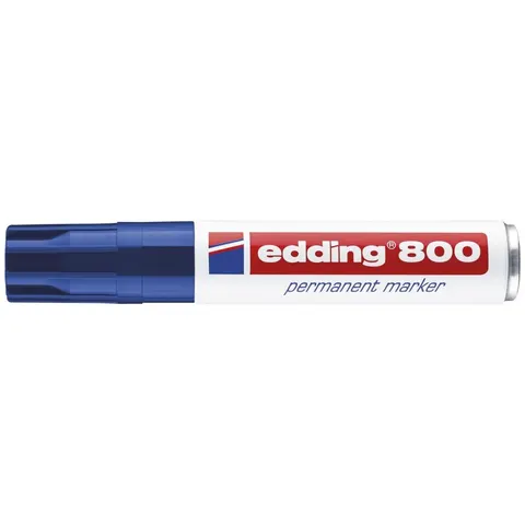 Viltstift edding 800 schuin 4-12mm blauw – afbeelding 1