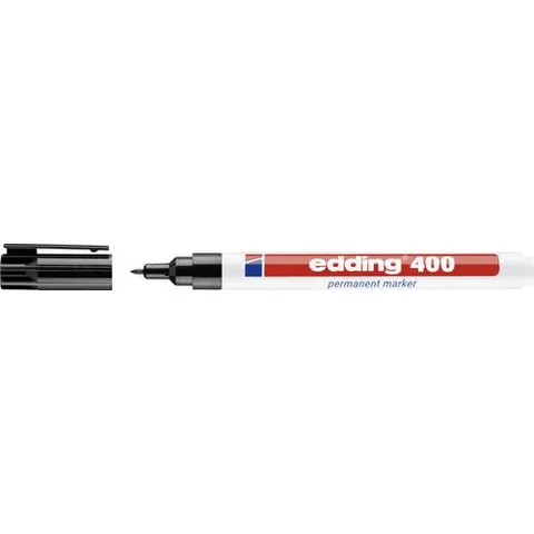 Edding Permanent marker 400 zwart – afbeelding 1