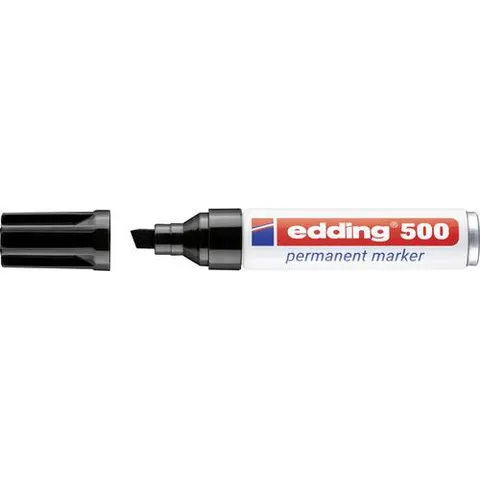 edding 500 Permanentmarker schwarz – Bild 1