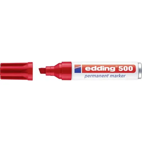 Viltstift edding 500 schuin 2-7mm rood – afbeelding 1