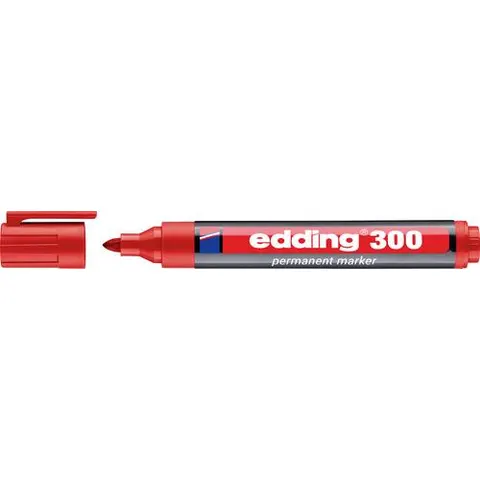 EDDING 300RT - Permanent marker/red/1.5 - 3.0 mm – image 1