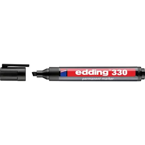 Edding Permanent Marker - 330 - Zwart – afbeelding 1