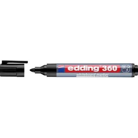 Edding witbordstiften e-360 zwart – afbeelding 1