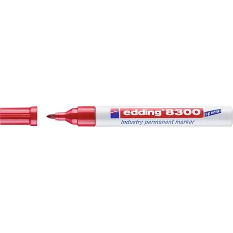 EDDING 8300RT - Industrial permanent marker, red – image 1