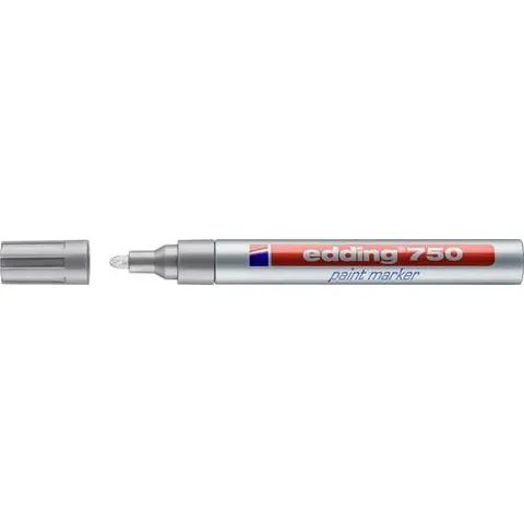 edding 750 Lackmarker 2.0 - 4.0 mm Silber – Bild 1
